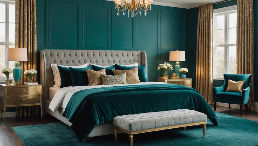 teal bedroom design ideas