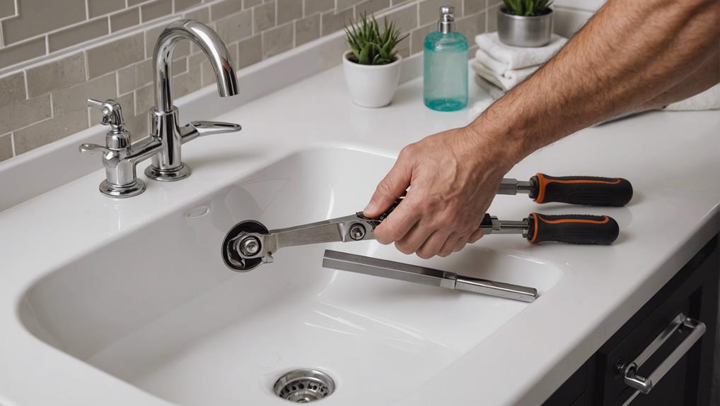 unclogging bathroom sink stopper