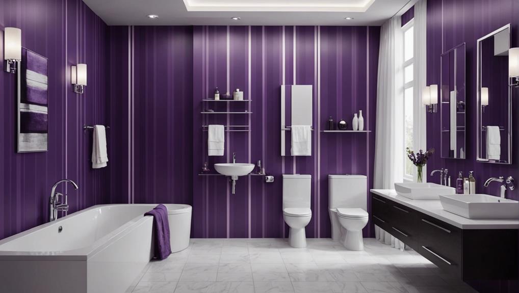 unique purple striped wallpaper