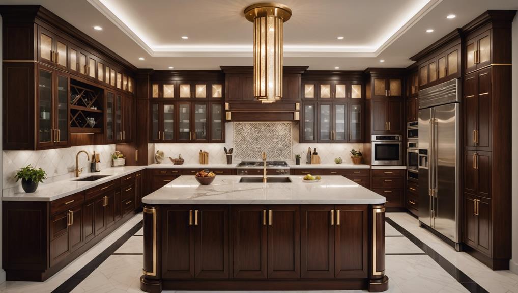 art deco kitchen transformation