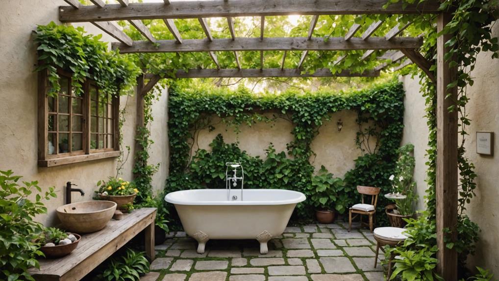 backyard oasis bathroom ideas