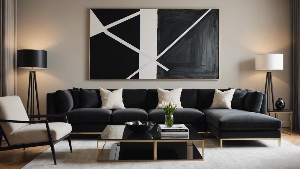 black sofa decor ideas