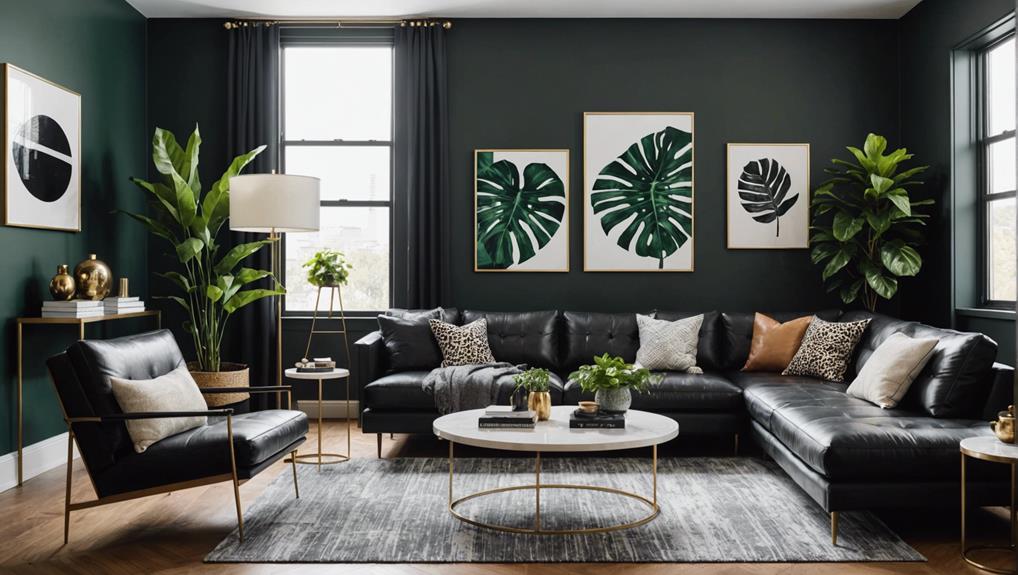 black wall design tips