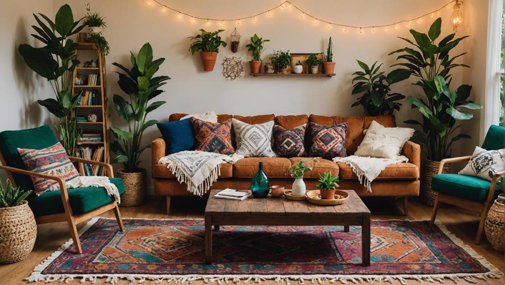 boho chic living room