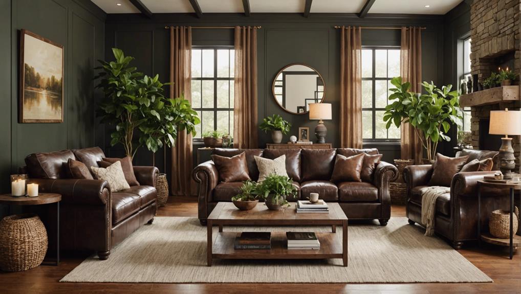 brown living room inspiration