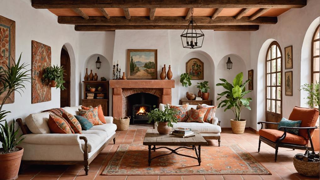 budget friendly spanish living room