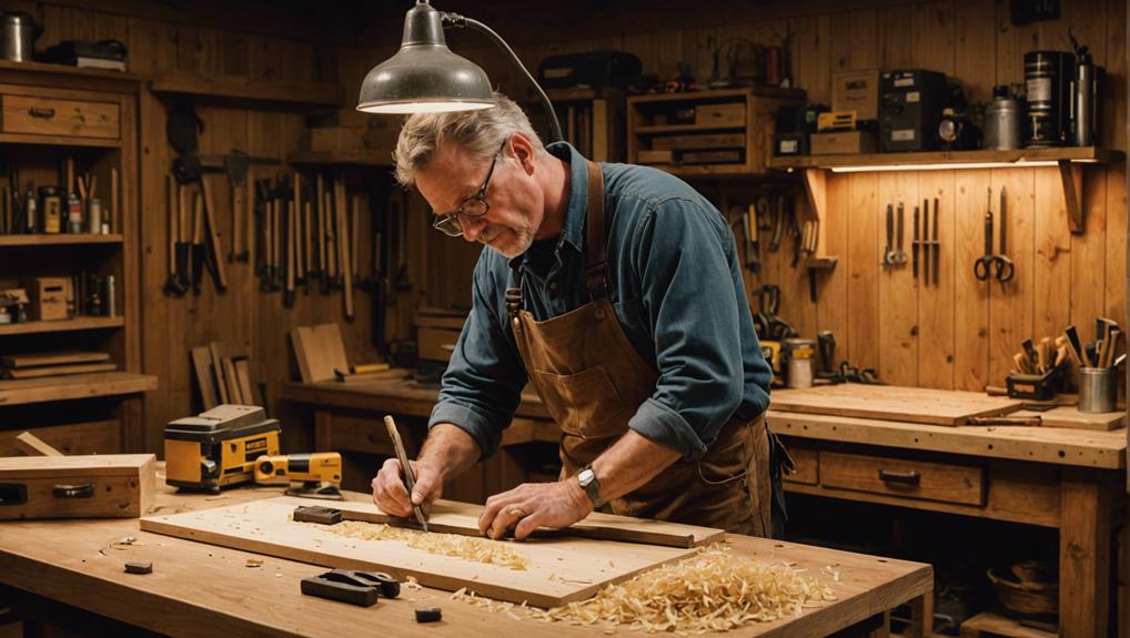 building a wooden table