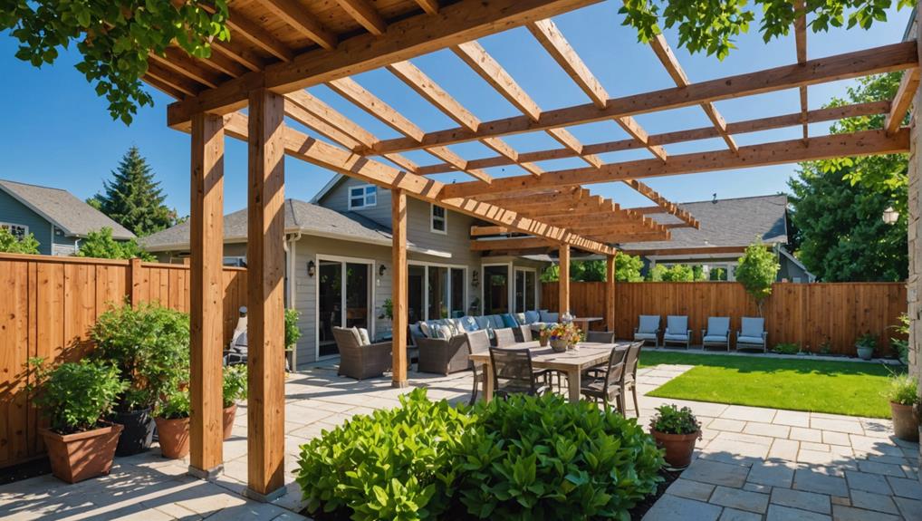 creating a covered outdoor space