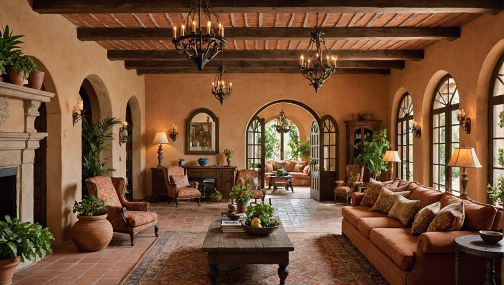 creating a spanish inspired living room