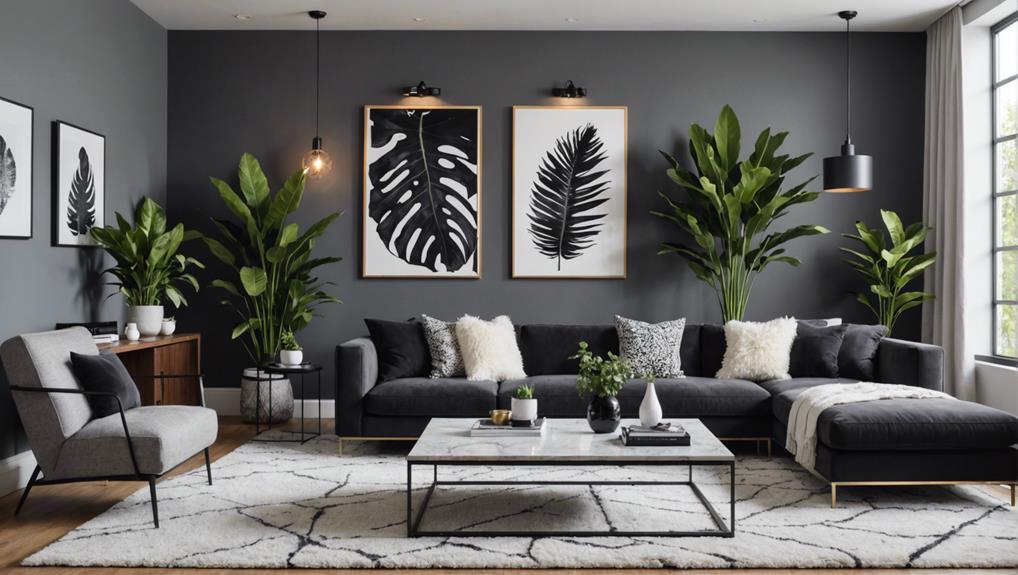 creating a stylish monochrome space