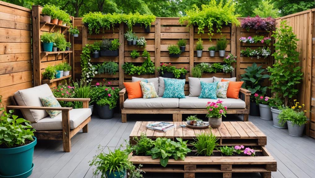 creative outdoor pallet projects