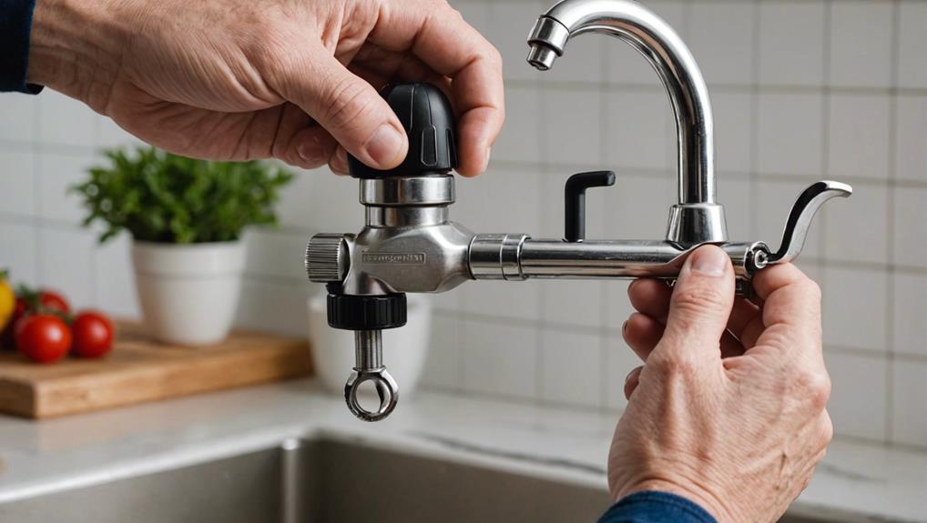 dismantling kitchen faucet aerator