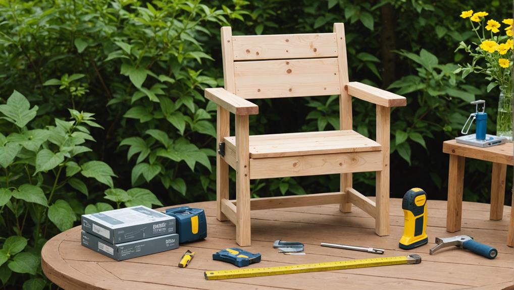 diy outdoor chair blueprint