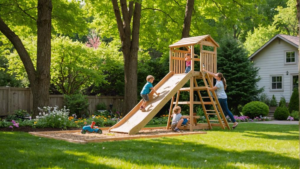 diy outdoor slide construction