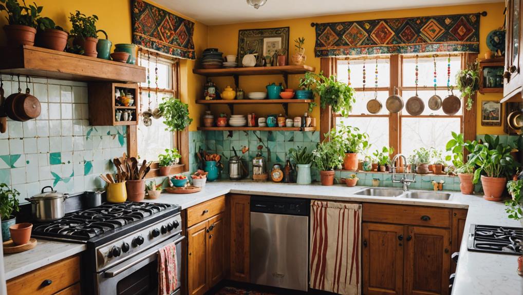 eclectic gypsy bohemian kitchen