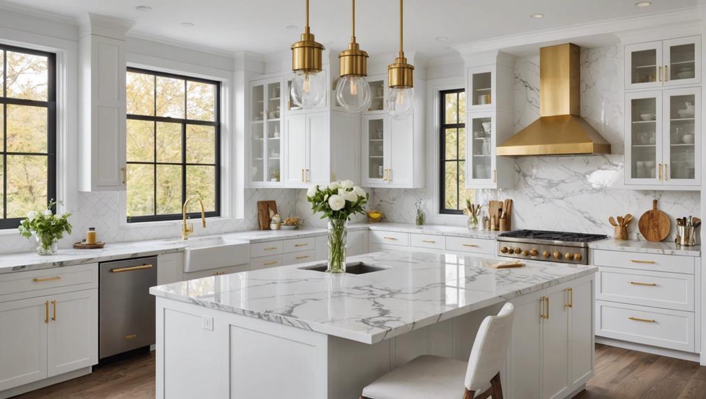 elegant white cabinets design