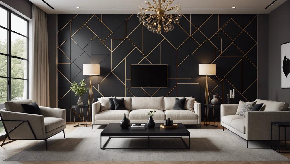 geometric wall design ideas