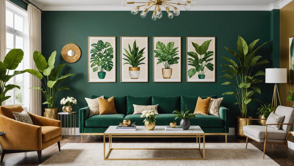 green living room tips