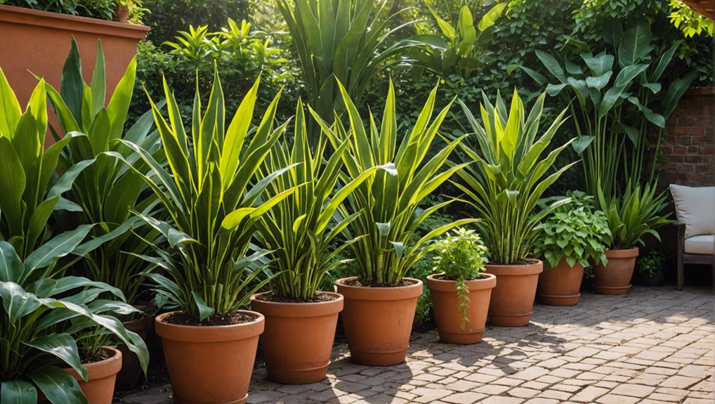 growing snake plants outdoors