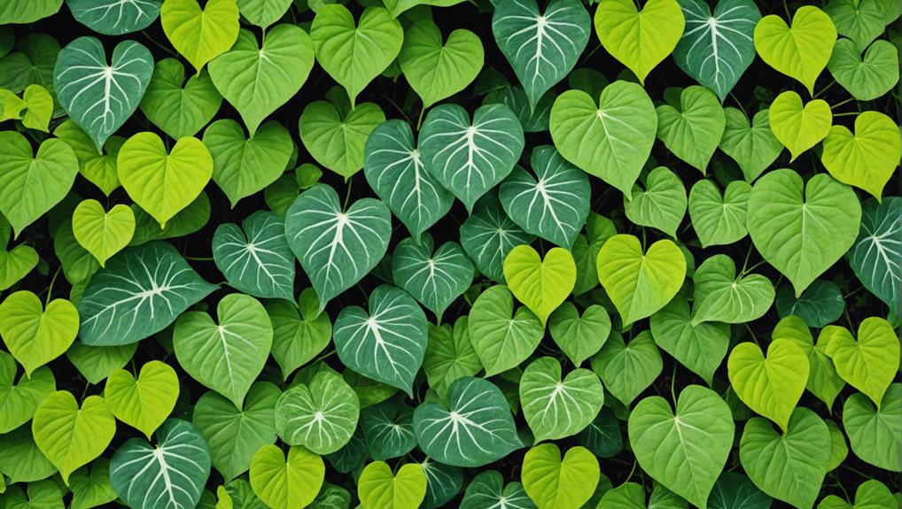 heart shaped leafy outdoor plants