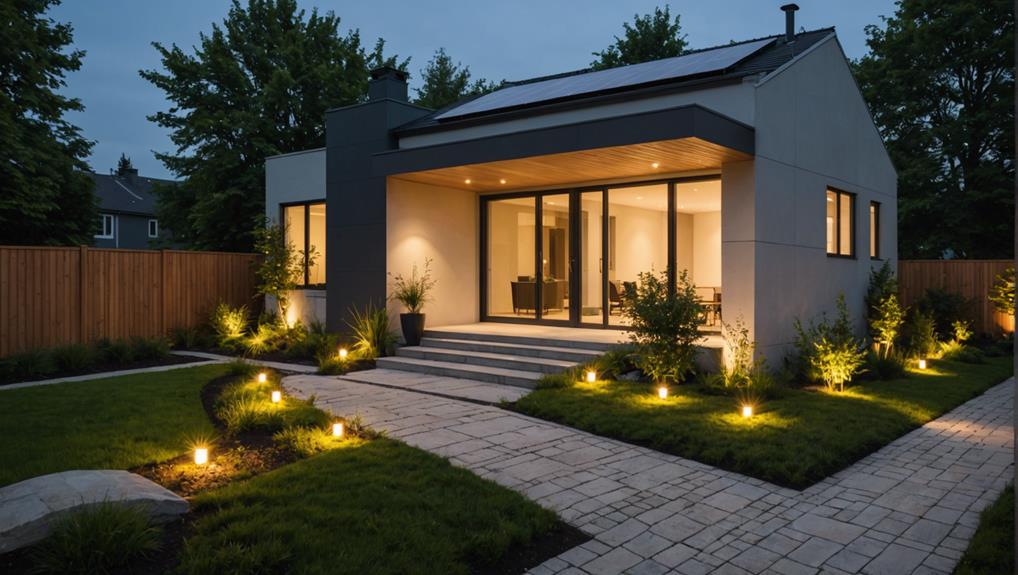 illuminate garden with energy efficient solar powered lights