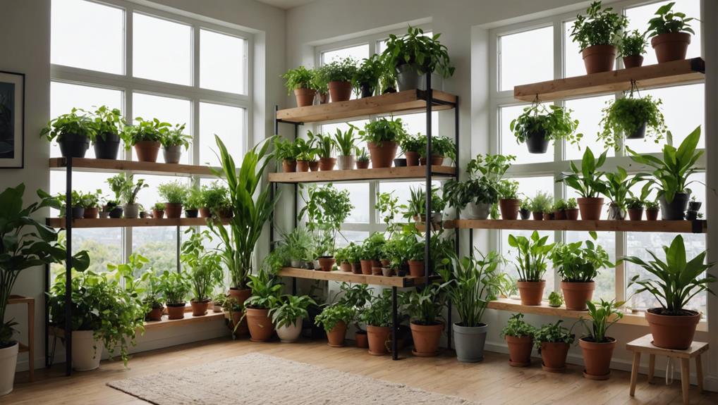 indoor greenhouse in living room