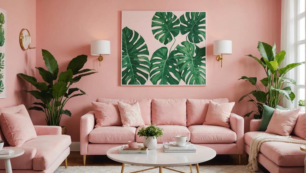 inspirational pink wall decor