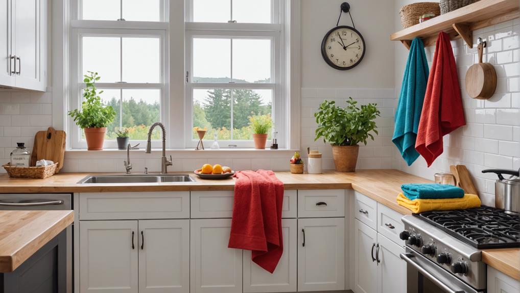 kitchen towel hanging ideas