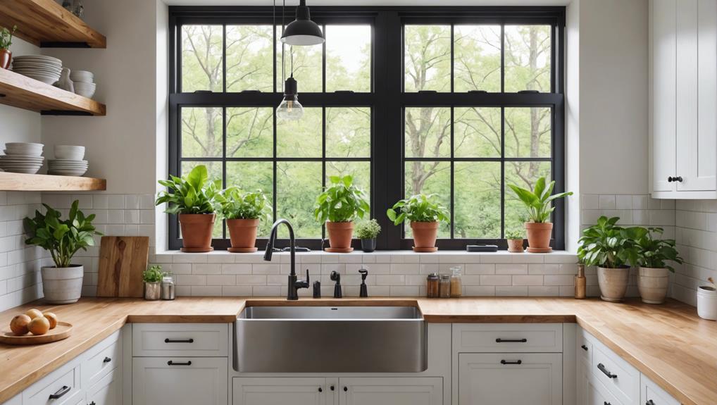 kitchen window trim ideas