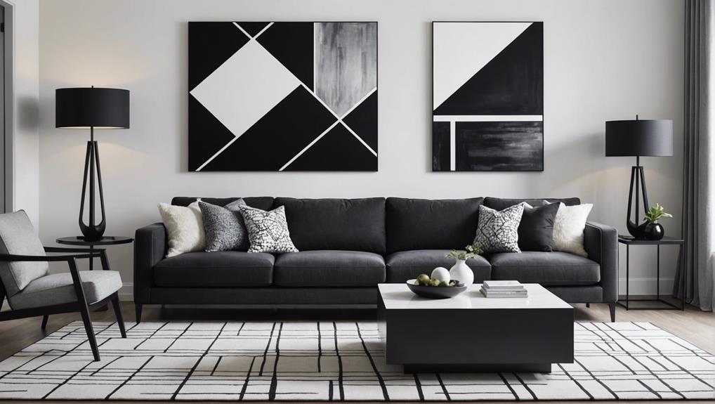 monochromatic living room designs