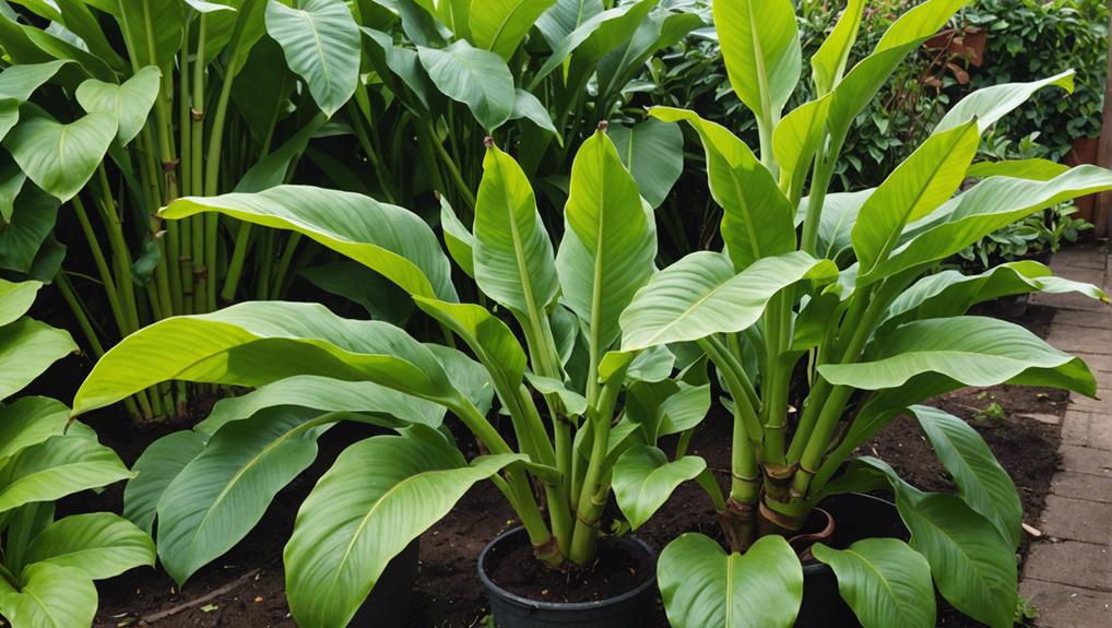 outdoor banana plant care