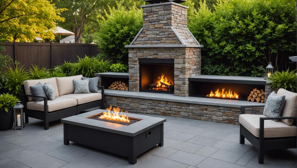 outdoor electric fireplaces list