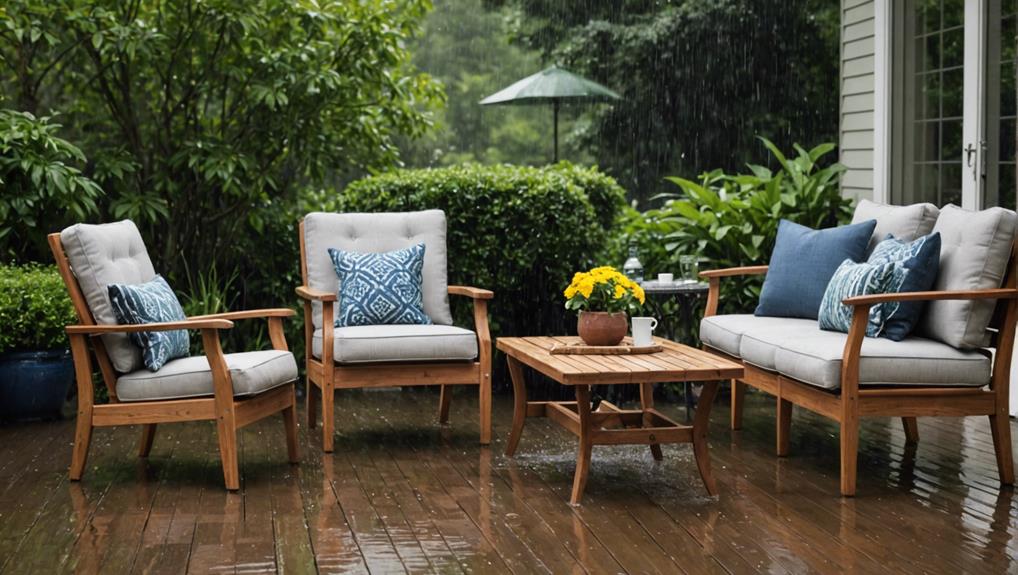 outdoor furniture water resistance