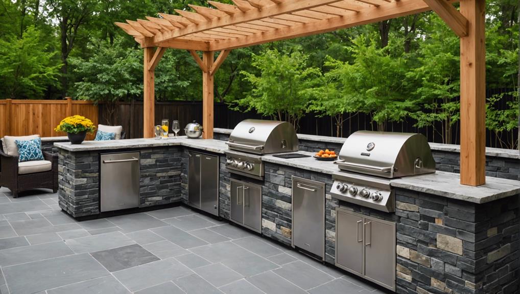 outdoor kitchen counter tops