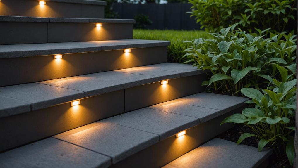 outdoor solar step lights