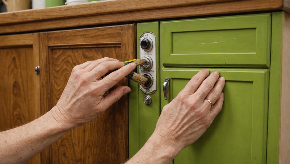 refinishing cabinets with paint or stain