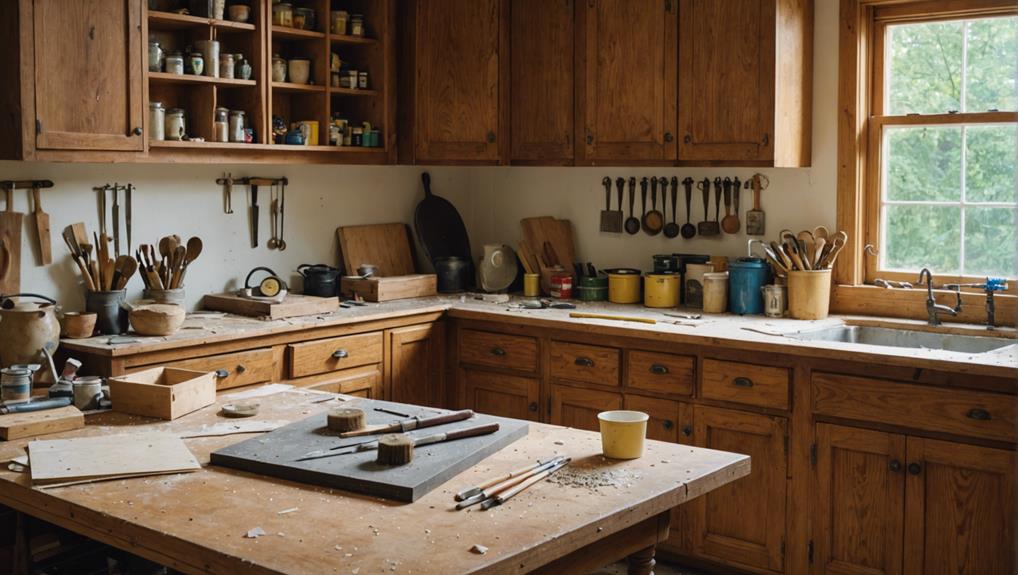 restoring 1970s kitchen cabinets