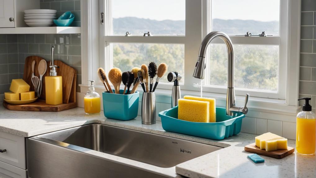 sink caddies for organized kitchens