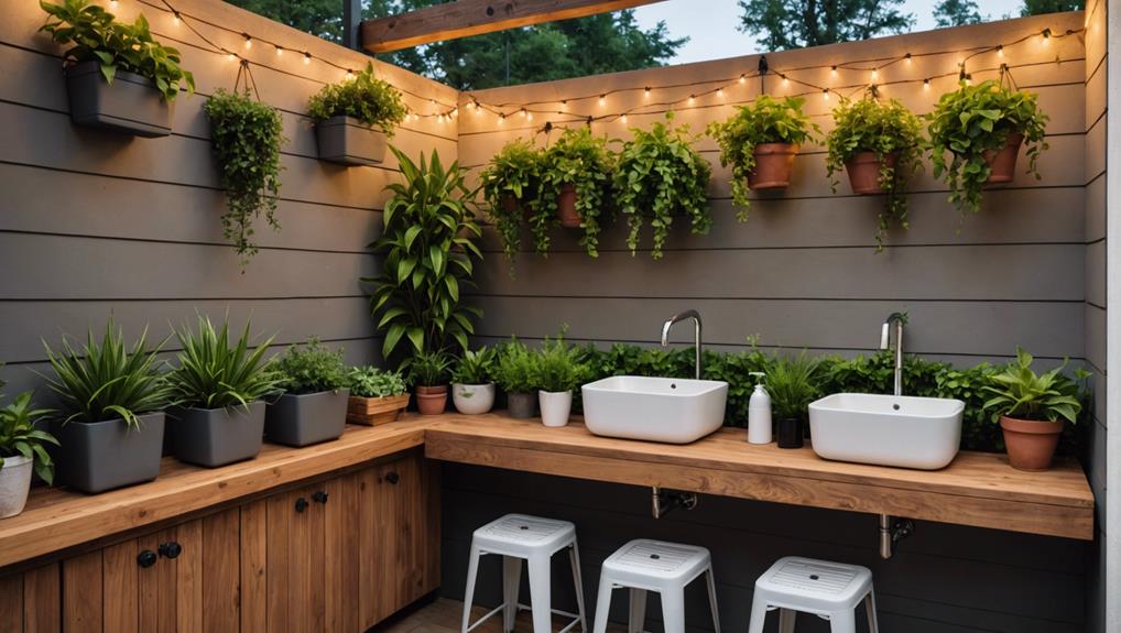 small outdoor sink solutions