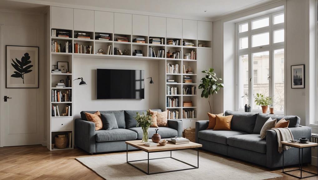 space saving tips for small living room