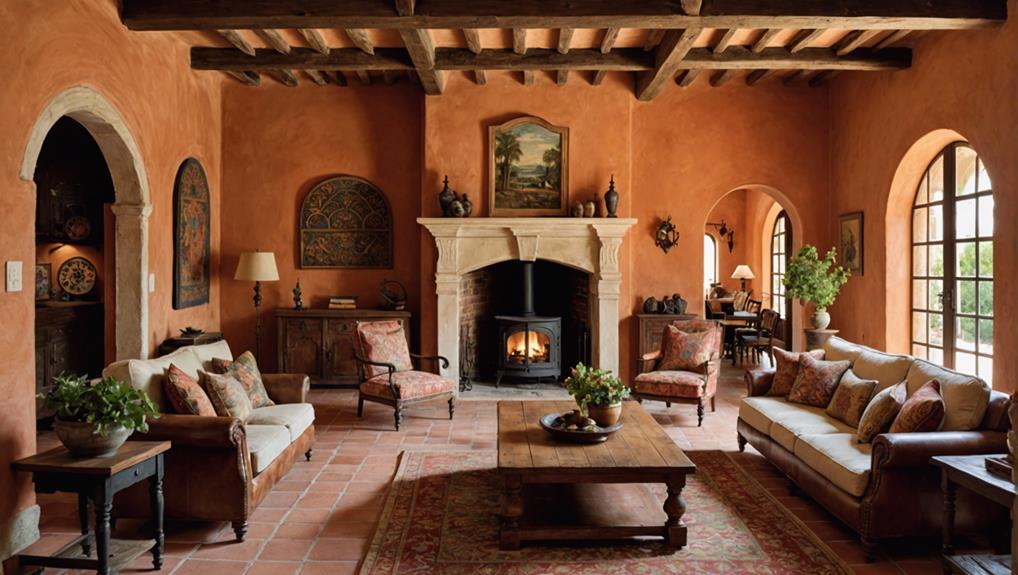 spanish colonial living room