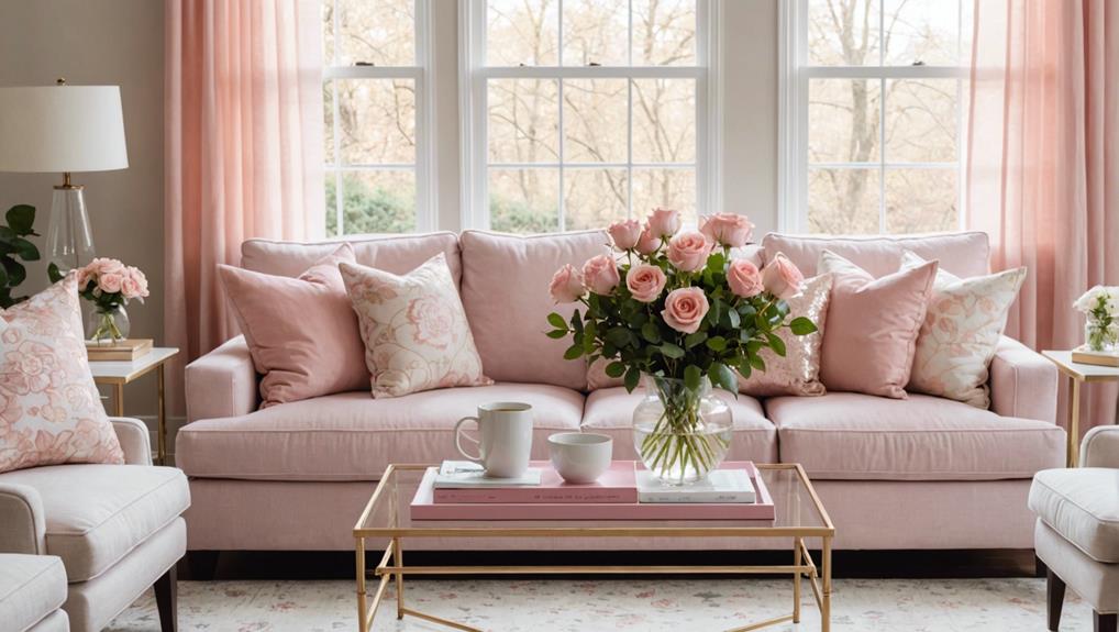 spring blooms in pink