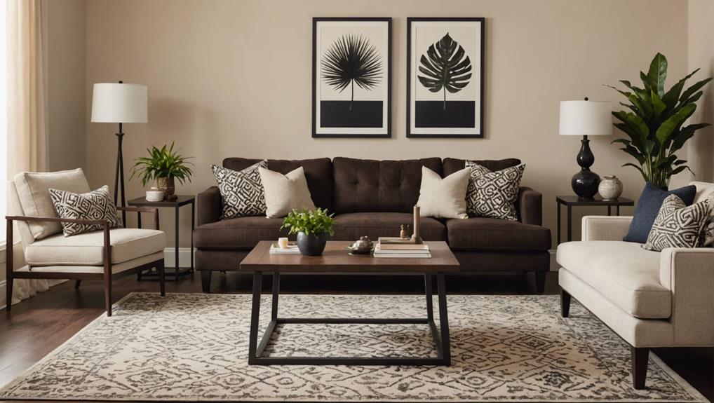 styling dark brown furniture