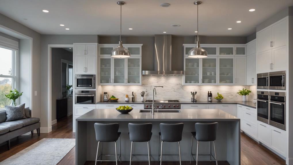 stylish gray leather countertops