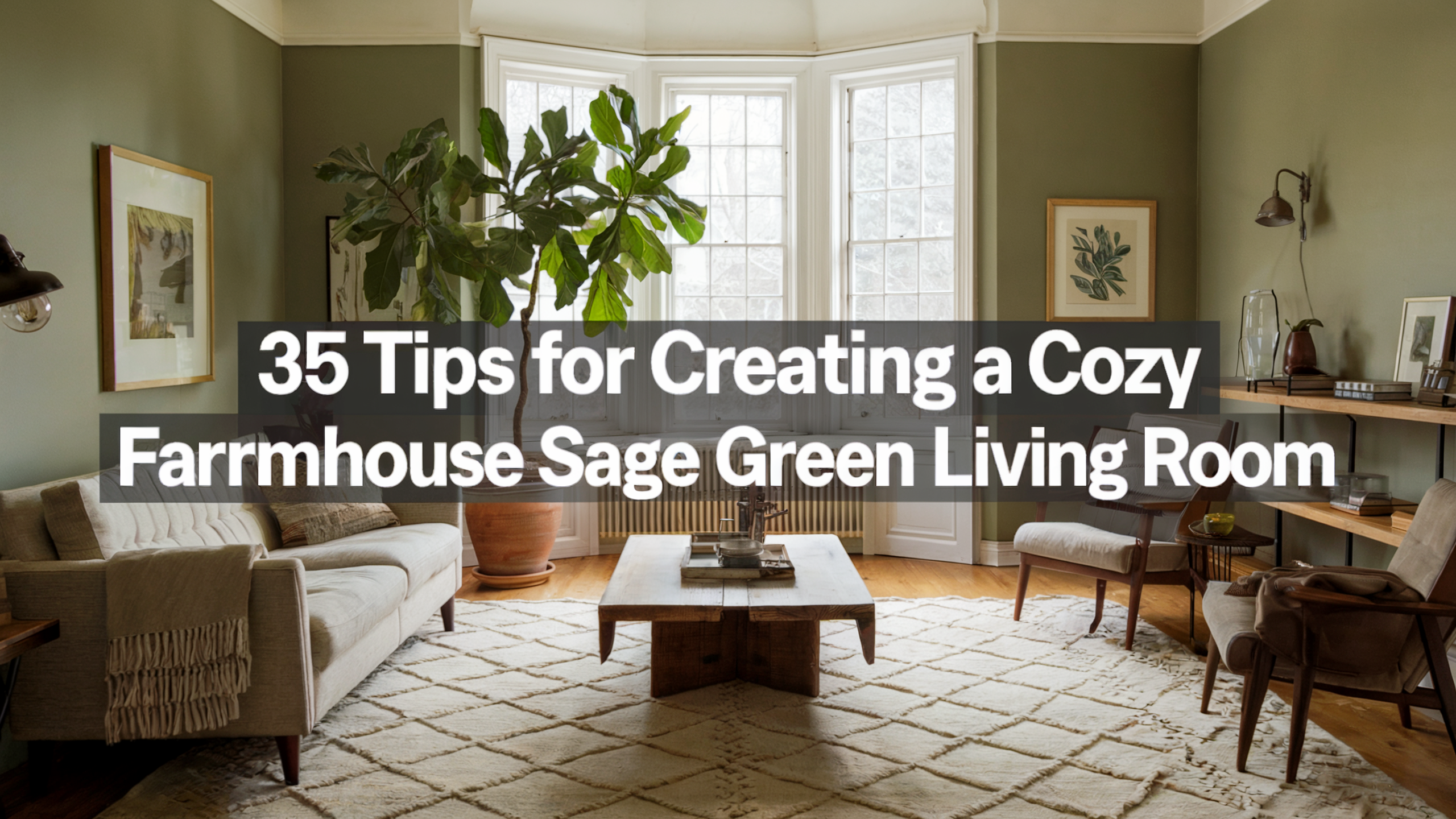 35 Tips for Creating a Cozy Farmhouse Sage Green Living Room