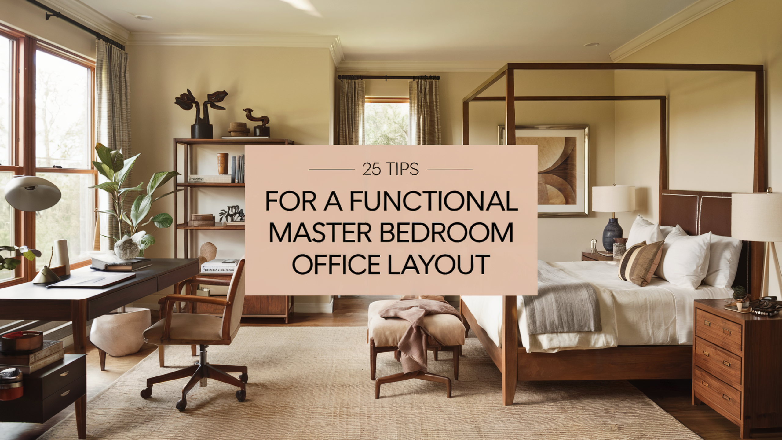 25 Tips for a Functional Master Bedroom Office Layout