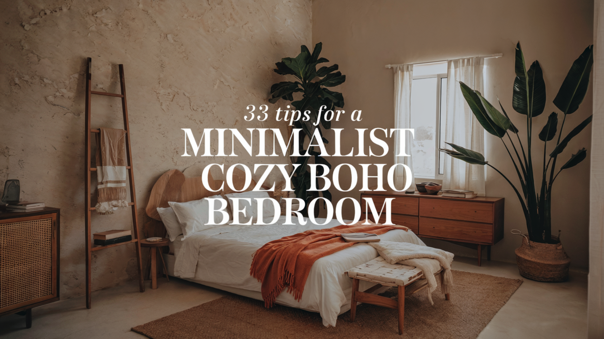 33 Tips for a Minimalist Cozy Boho Bedroom