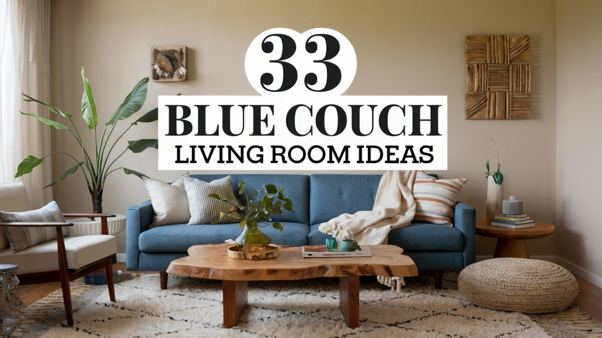 33 Stunning Blue Couch Ideas for Your Living Room