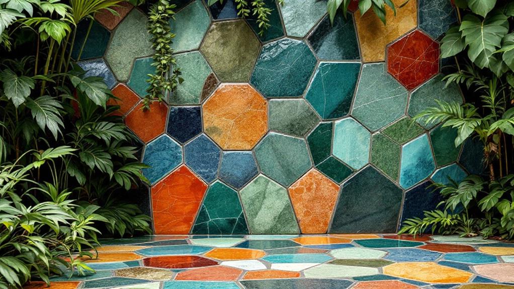 sustainable recycled material tiles