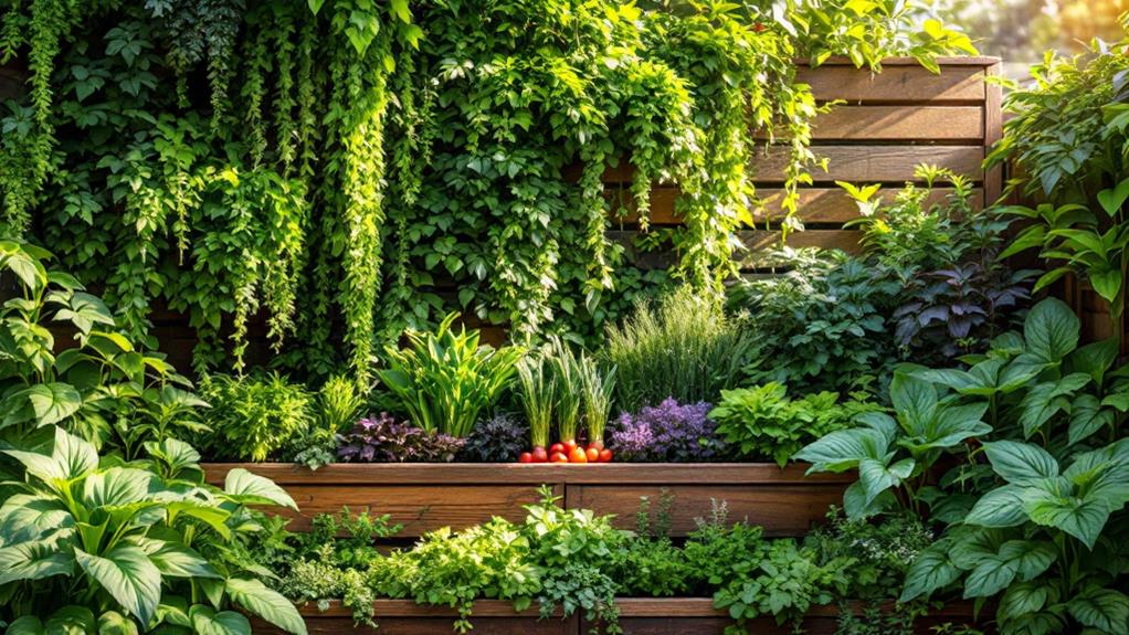 vertical edible garden designs